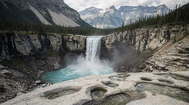 Athabasca Falls and Sunwapta Falls: the two short stops on the way to Jasper
