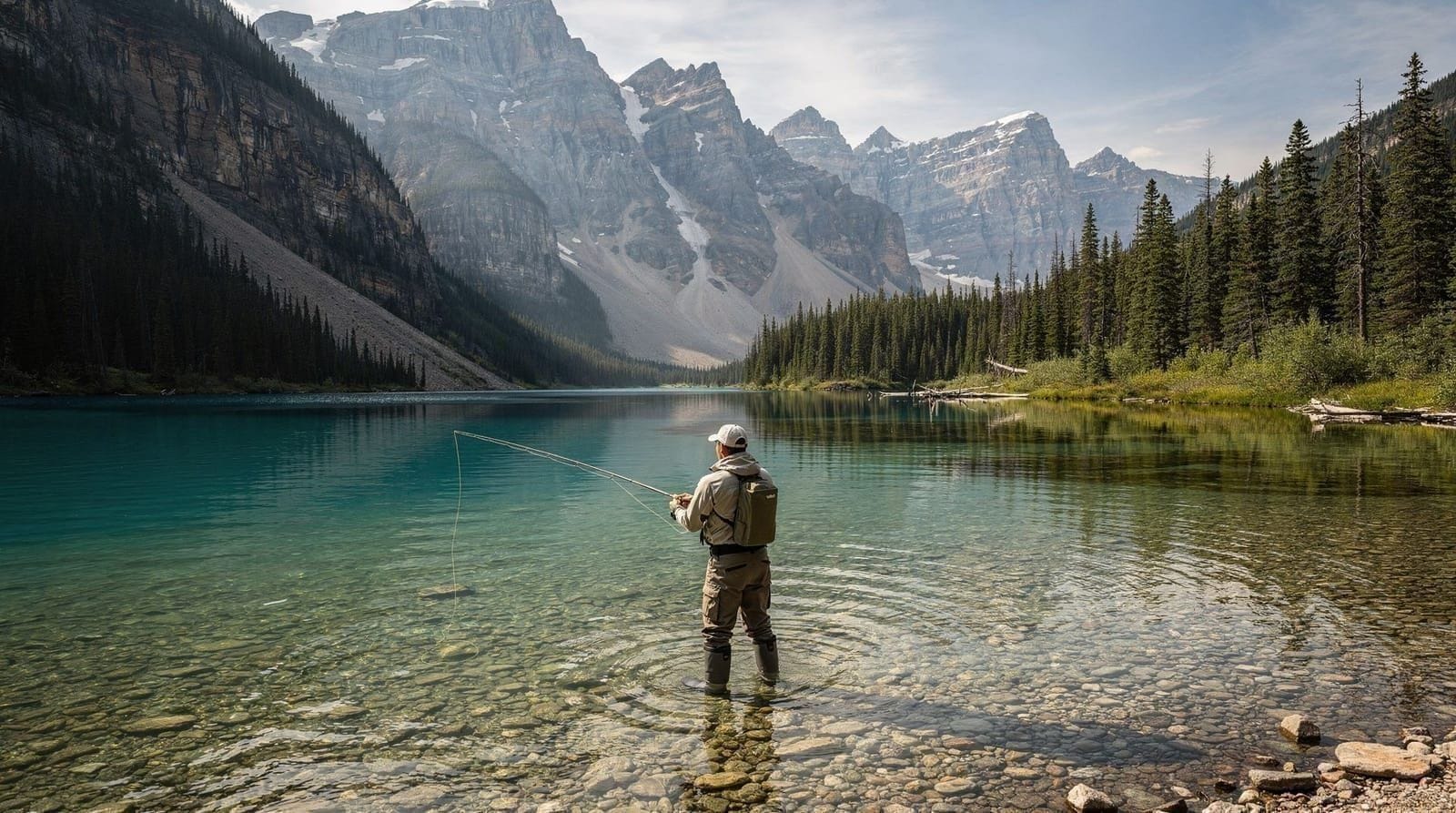 Fly fishing permits and spots in Banff National Park