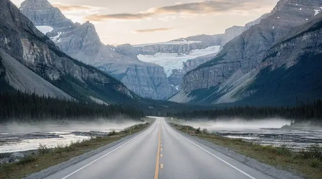 Gas and cell coverage on the Icefields Parkway