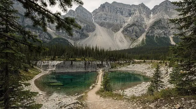 Grassi Lakes: the short hike to two turquoise pools above Canmore