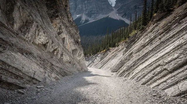 Grotto Canyon hike: pictographs and a seasonal waterfall near Canmore