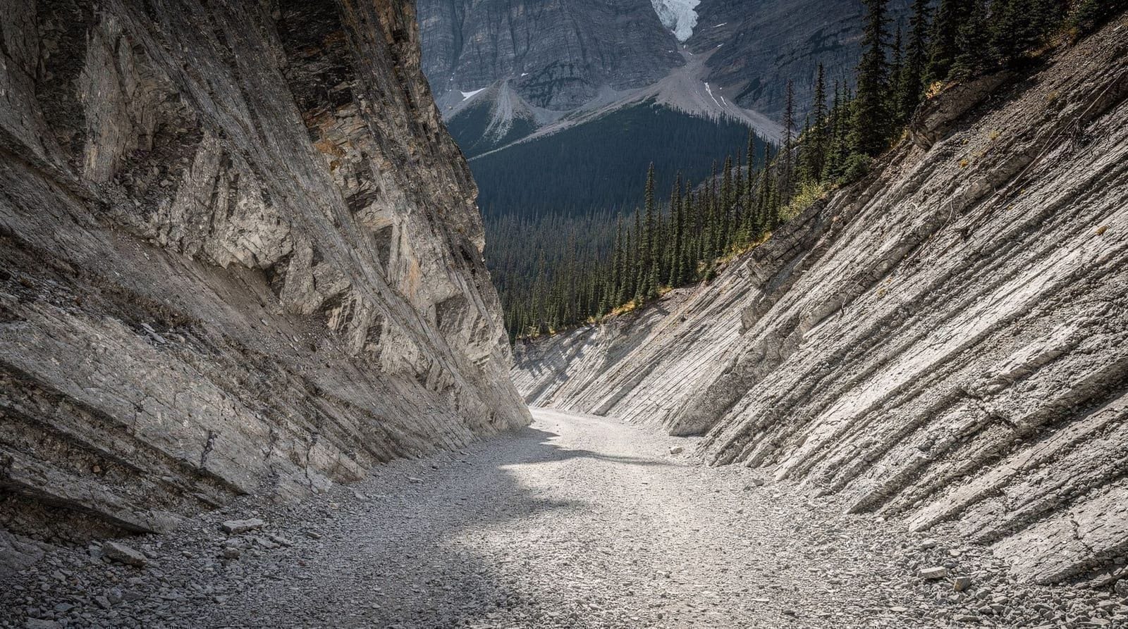 Grotto Canyon hike: pictographs and a seasonal waterfall near Canmore