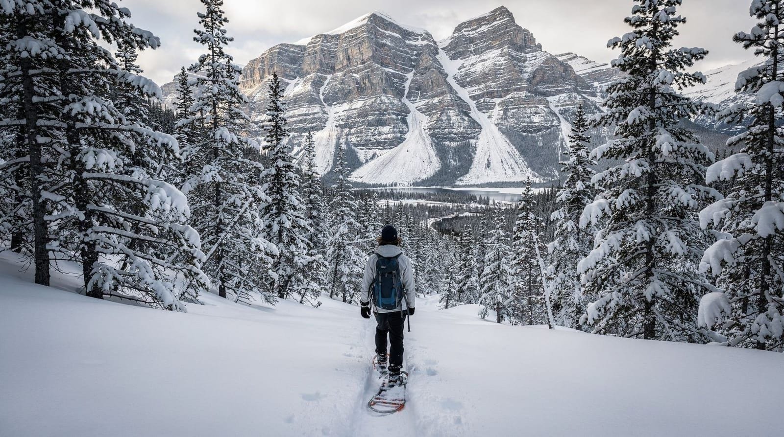 Snowshoeing near Banff: beginner trails, rentals and guided options