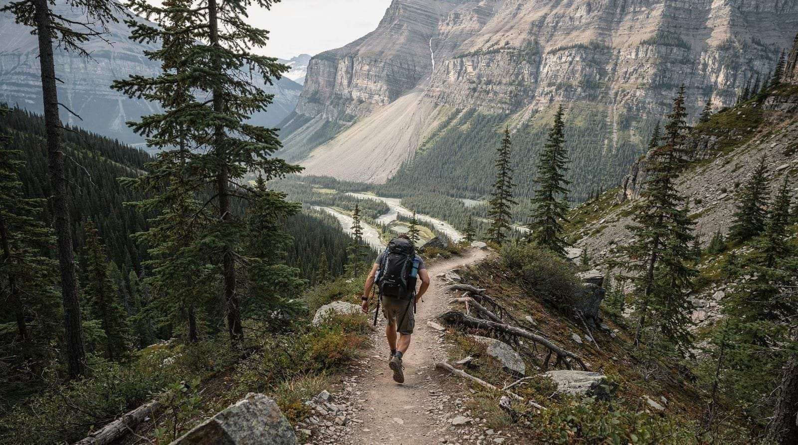Hiking Sulphur Mountain on foot