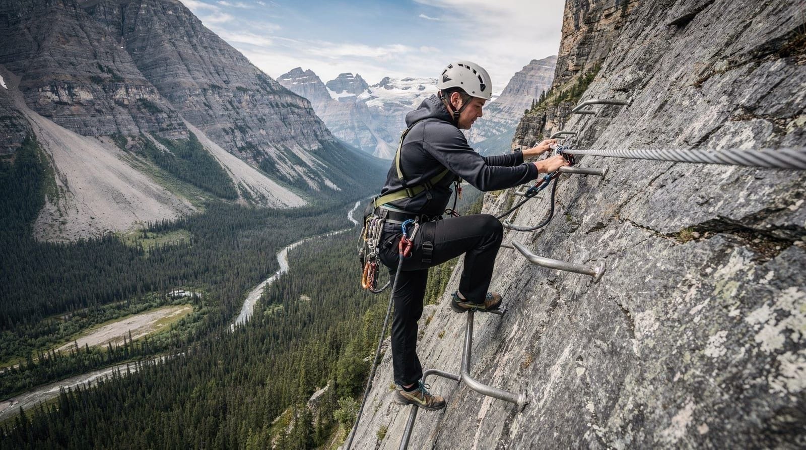 Via ferrata and canyoning at Mount Norquay